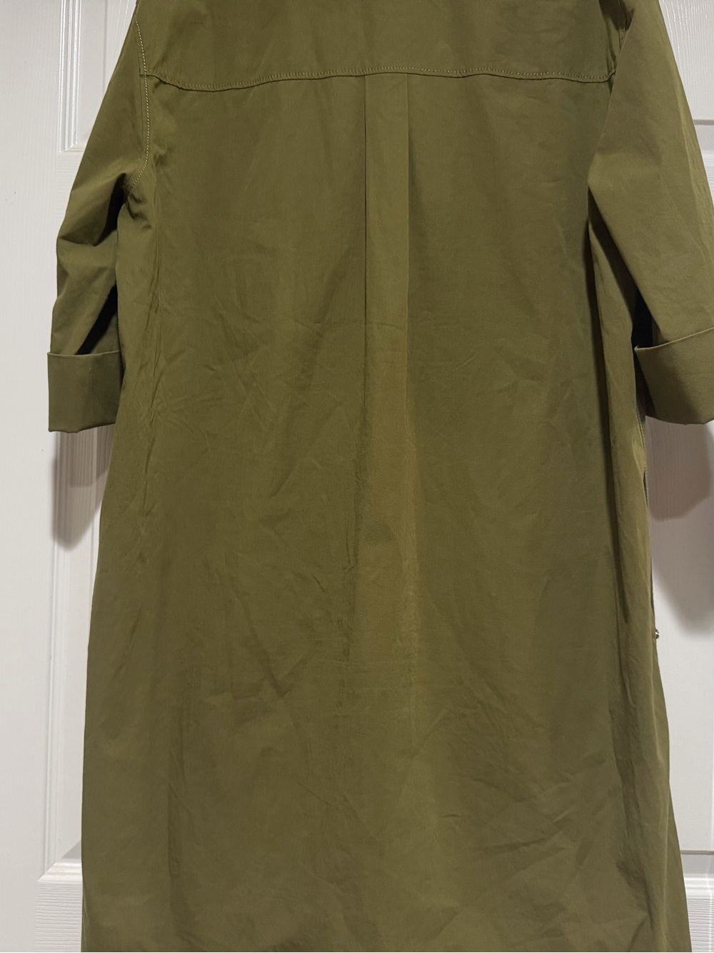 Lafayette 148 green olive shift dress size xl - Picture 8 of 9